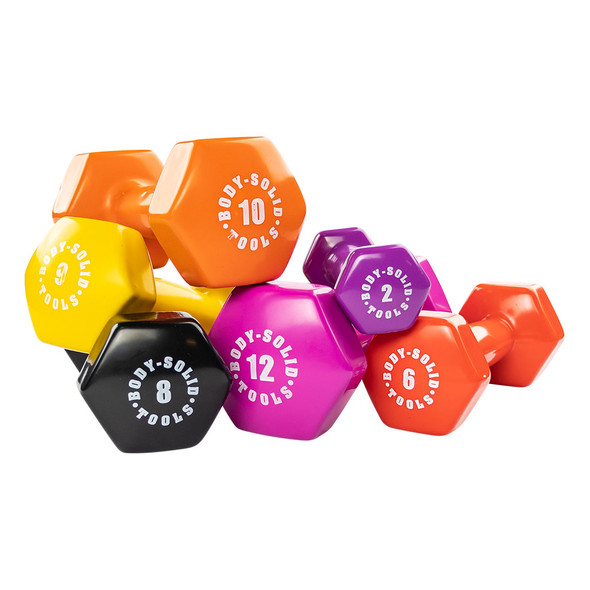 Body-Solid Tools Vinyl Dumbbells