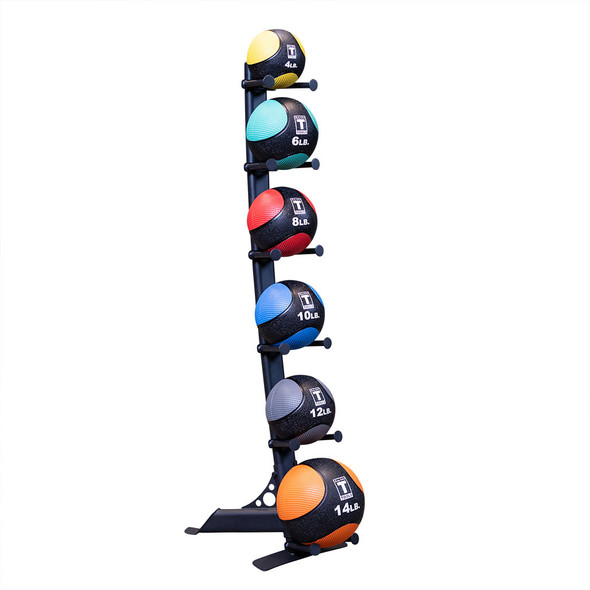 Body-Solid Medicine Ball Pack, with 6 Balls and Stand