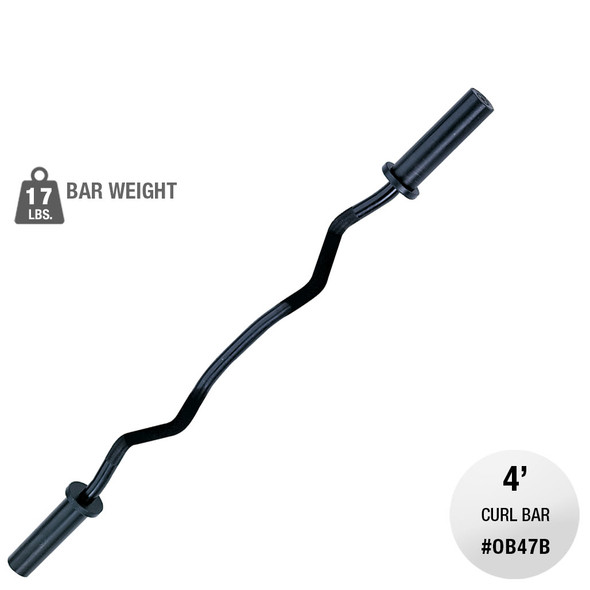 Olympic Curl Bar, Black