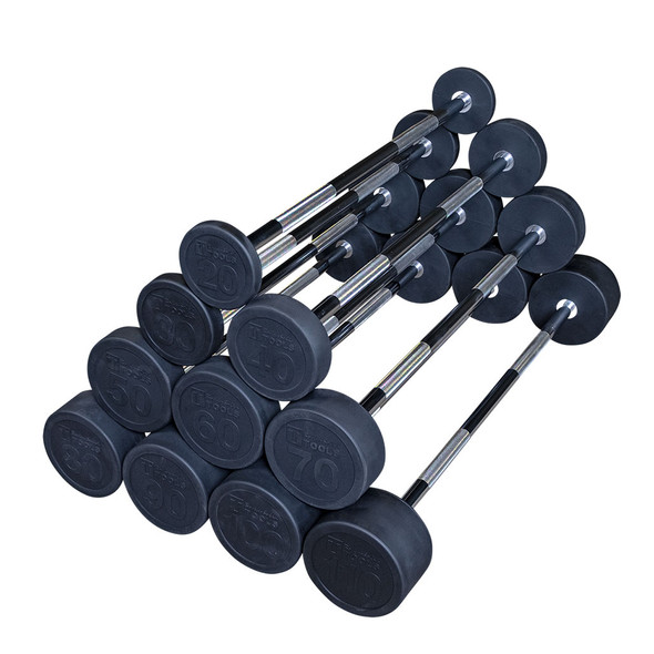 Body-Solid Tools Fixed Weight Straight Barbells
